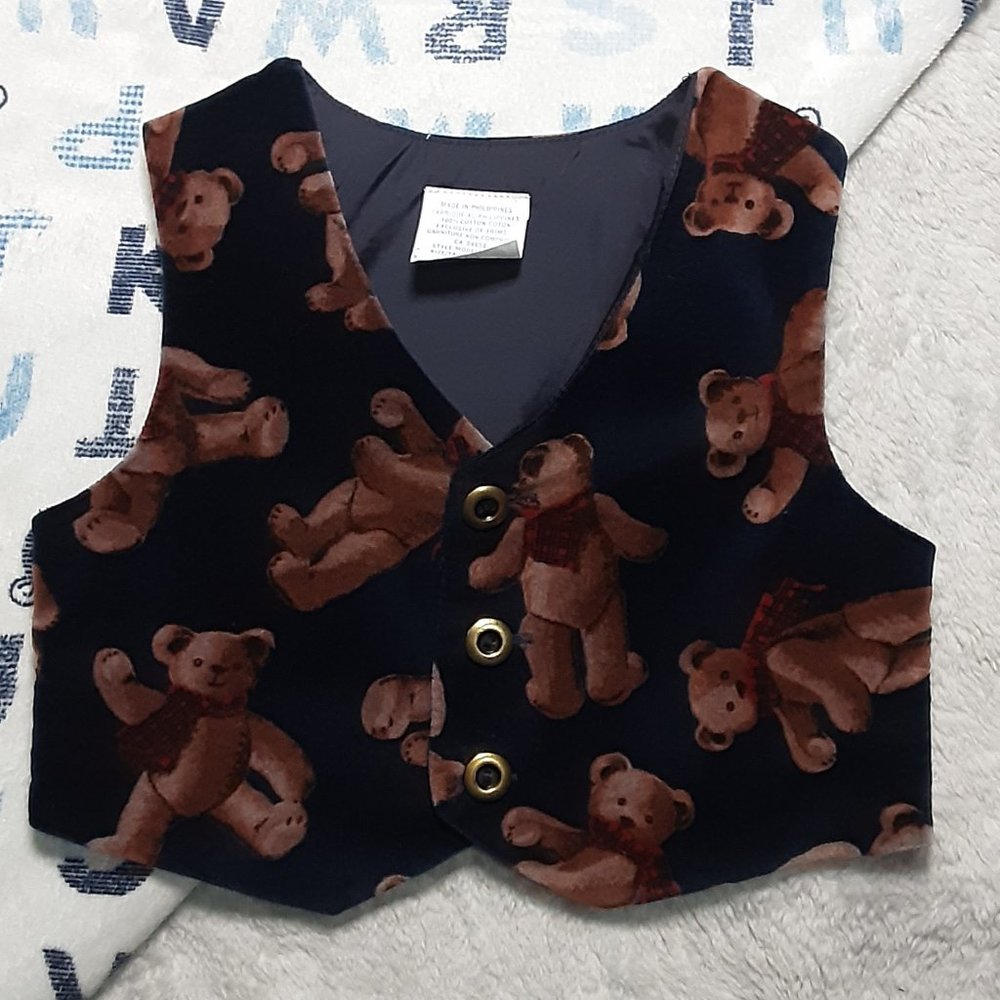 $1 | 12m  | "Teddy Bear" Vest